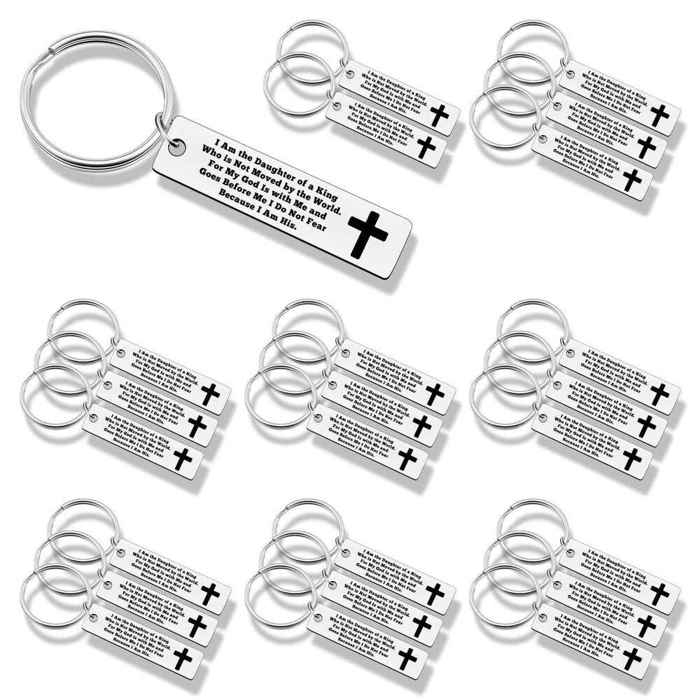 3341 24PCS Confirmation Gifts Keychain Inspirational Gifts Christian